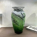Axyaa Chinese Ink-wash Glass Vase: High-end Decor for Living Room & Dining Table