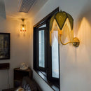 Axyaa Vintage Fabric Tassel LED Wall Lamp – Copper Arm Design