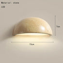 Axyaa Mini Natural Stone LED Wall Sconce for Bedroom, Stairs, Aisle - Modern Atmosphere Wall Lamp