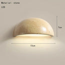 Axyaa Mini LED Natural Stone Wall Light: Modern Sconce for Bedroom, Aisle, Stairs & Atmosphere