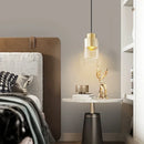 Axyaa Nordic LED Copper Pendant Light Glass Decor Hanging Lamp