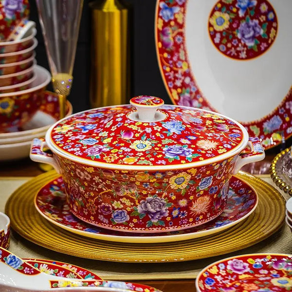 Axya High-end Bone Dinner Set - Luxury Tableware & Sushi Dishes