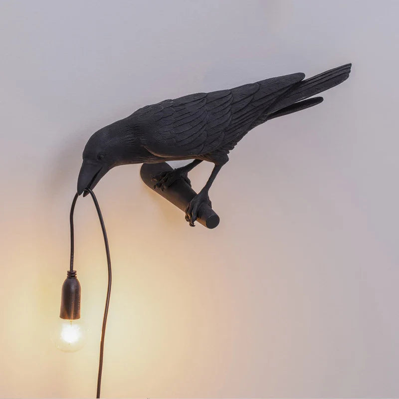 Axyaa Lively Bird Table Lamp Resin Home Decor Lighting Wall Fixture