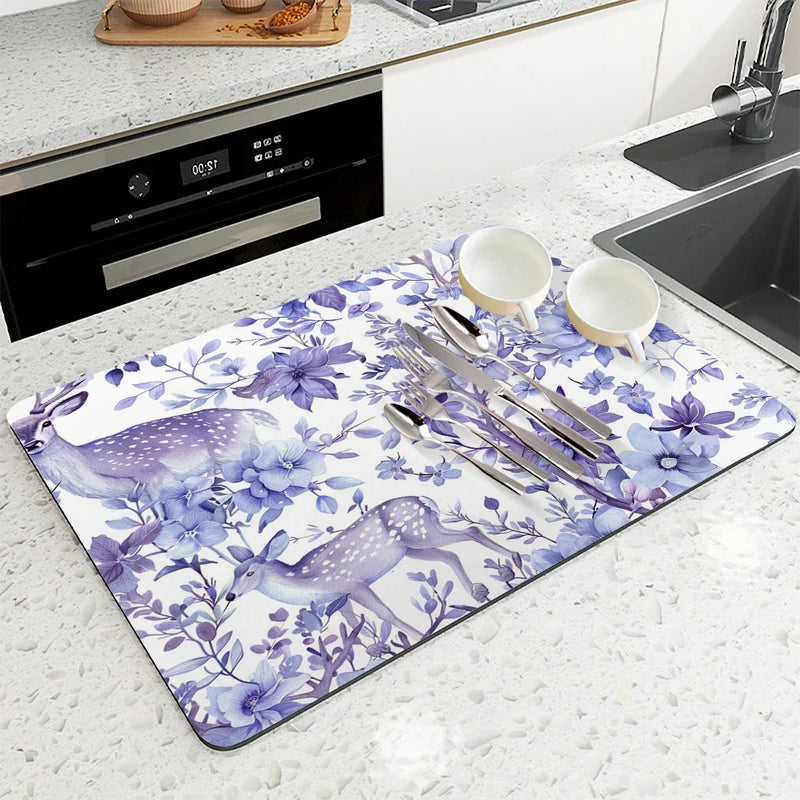 Axyaa Diatom Mud Kitchen Drain Pads for Tableware and Coffee Machine