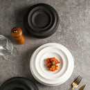 Axyaa Round Dim Sum Plate for High-end Dining Experience