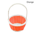 Axyaa Flower Storage Basket Round Plastic Vine Shopping Hamper