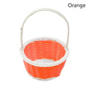 Axyaa Flower Storage Basket Round Plastic Vine Shopping Hamper