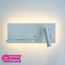 Axyaa Wireless Charging Bedside Sconce Lamp USB Modern Spotlight Fixture