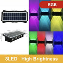 Axyaa Outdoor Solar Wall Lamp - Waterproof Up/Down Light for Porch, Balcony, Garden