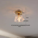 Axyaa Copper Glass LED Ceiling Light for Home Decor - Nordic Style Fixtures