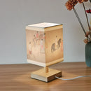 Axyaa Solid Wood Table Lamp: Simple Fashion Night Lamp for Bedroom, Study, Coffee Shop