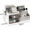 Axyaa Desk Organizer Drawer with Pen Holder - Student Stationery Storage Rack