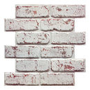 Axyaa 3D Brick Wall Tiles, Adhesive Kitchen Backsplash Stickers - Pack of 10