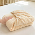 Axyaa Warm Flannel Fitted Bed Sheet, Coral Fleece Mattress Cover