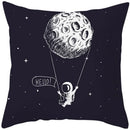 Universe Space Peach Skin Pillowcases by Axyaa - Cartoon Animation Pilot Cushion Cover
