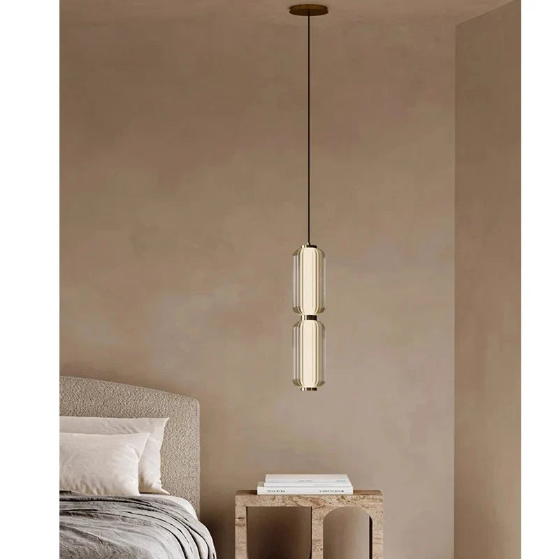 Axyaa Glass Pendant Lamp - Modern Minimalist Design for Restaurants and Bedrooms