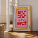 Axyaa Best Seat at Home Print - Playful Bathroom Decor