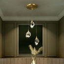 Axyaa Crystal LED Pendant Chandelier for Home Decoration