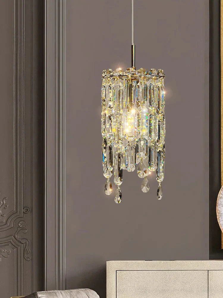 Axyaa Crystal Pendant Light: High-End Master Bedroom & Restaurant Chandelier