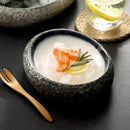 Axyaa Stone Pattern Ceramic Sushi Bowl Set for Restaurant Dining