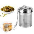 Axyaa Stainless Steel Tea Infuser with Cover: High-Quality Reusable Filter for Teaware