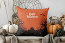 Axyaa Halloween Ghost and Cat Hugging Cushion Cover for Sofa Bedroom Car