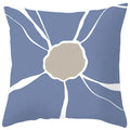 Axyaa Abstract Geometric Pillowcase in Nordic Blue Purple - Peach Skin Fabric