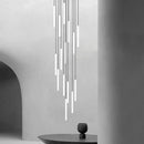 Axyaa Modern Luxury Stair LED Chandelier Pendant Light Minimalism Acrylic Droplight