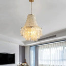 Axyaa Luxury Shell Ceiling Chandelier for Home Decor - Modern & Elegant Lighting Solution