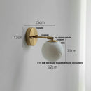Axyaa White Moon LED Wall Light: Modern Nordic Up Down Rotate Reading Lamp