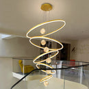 Axyaa Crystal Chandelier - Luxury Living Room Lighting - Bedroom Pendant Lamp