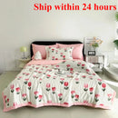 Axyaa Simple Print Fashion Single Summer Quilt Air Conditioner Quilt Single Piece