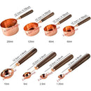 Axyaa Stainless Steel Measuring Cup Spoon Set with Wooden Handle