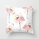 Axyaa Flamingo Pattern Cushion Cover 45*45cm