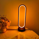 Axyaa LED Ring Lamp Three-color Dimming Night Light for Bedroom and Living Room