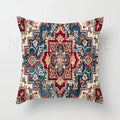 Axyaa Red Plush Moroccan Ethnic Sofa Cushion Cover -  Customizable 40x40 50x50 60x60