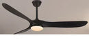 Axyaa 60-Inch Industrial Vintage Wood Ceiling Fan with Remote Control