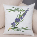 Axyaa Lavender Letter Sofa Cushion Cover for Home Car Living Room Bedroom Decor