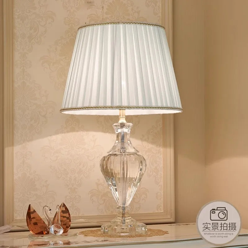 Axyaa Crystal Lamp: European Pastoral Style for Luxurious Bedrooms