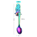 Axyaa Titanium Love Spoon: Creative 304 Stainless Steel Coffee Spoon for Mug