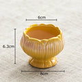 Lotus Shape Ceramic Vase by Axyaa: Elegant Table Decor for Flowers & Plants