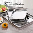 Axyaa Stainless Steel Food Storage Tray for Restaurant and Hotel Dinnerware