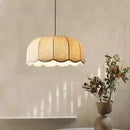 Axyaa Nordic Linen E27 LED Pendant Lights Chandelier - Minimalist Retro Style