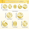 Muslim Eid Stickers Set for Festive Decor- Axyaa Islamic Eid Al Adha Lantern Moon Theme