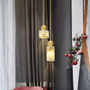 Axyaa Golden Marble LED Chandelier - Luxury Nordic Style Lighting