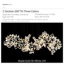 Axyaa Ceramic Ginkgo Shape Chandelier Light Fixture