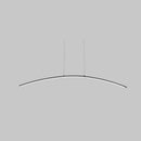 Axyaa Designer LED Pendant Lights White Black Chandelier for Home Decor