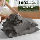 Axyaa 800TC Egyptian Cotton Sheets: Twin King Full Queen Bed Sheet Set 4/6pcs