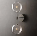 Axyaa Glass Ball Wall Lamp: Modern American Hotel Background Mirror Front Light