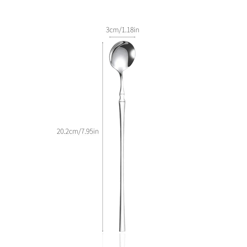 Axyaa Stainless Steel Mirror Ice Scoop Set for Home and Hospitality